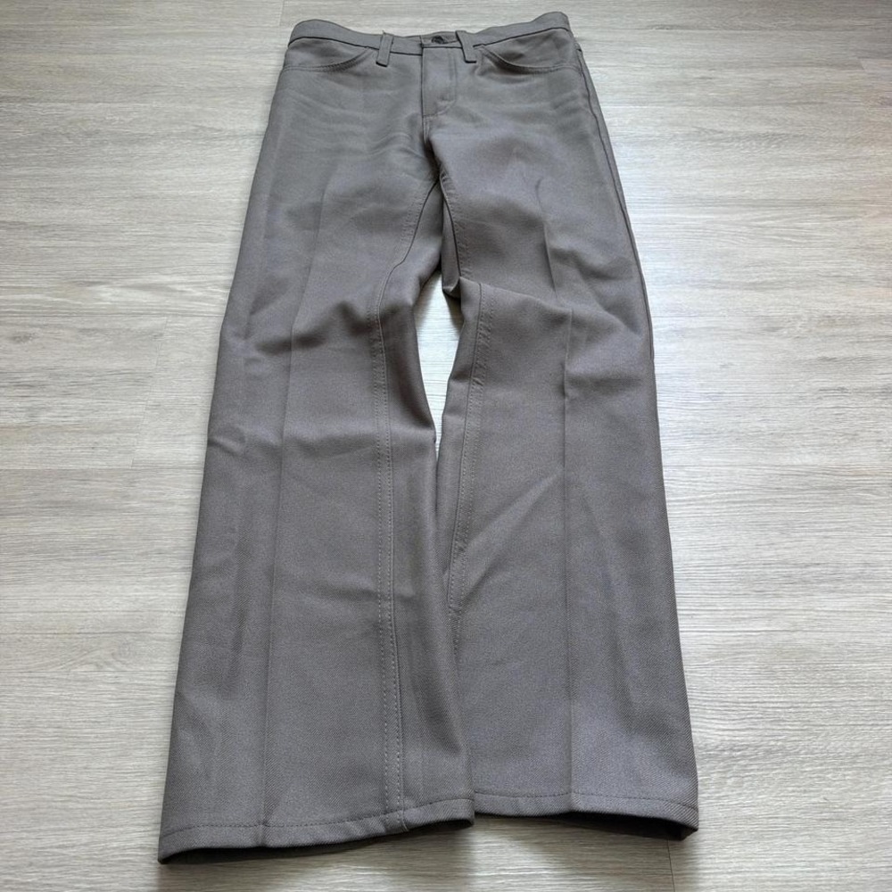 28x30 Brown Grey Straight Bootcut Pleated Dress Pants Y2K 2000s